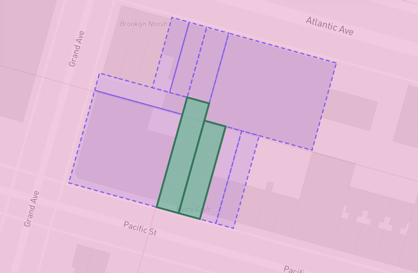 987 Pacific Street assemblage map